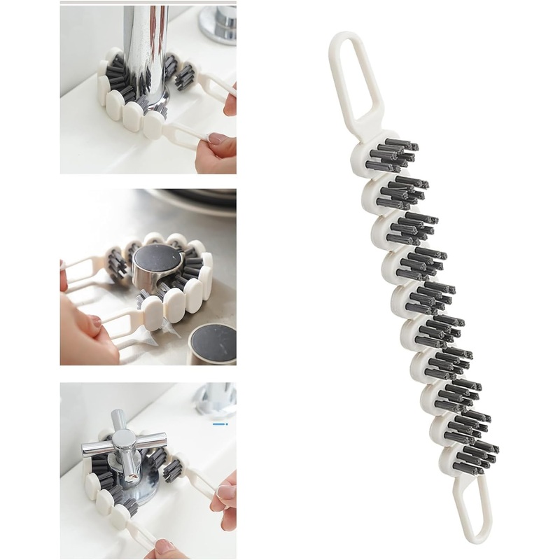 Kitchen Faucet Brush, Crevice Cleaning Brush Flexible Brush Multifunctional Cleaning Brush, Compact and Convenient Dead Corner Bathtub Brush Detail Cleaning Brushes