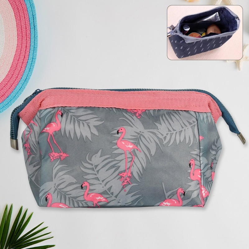 12699 Makeup Bag / Pouch / Travel Cosmetic Bags / Brush Pouch Toiletry Kit Fashion Women Jewelry Organizer with Zipper Portable Purse Pouch (1 pc / 2513 Cm)