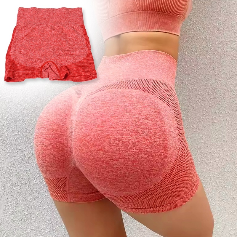 12978 High Elastic Peach hip Lifting Yoga Shorts Women’s Running Sports High Fitness Athletic Waist Yoga Workout Yoga Pants / Shorts Elastic Dress Soft Yoga Pants / Shorts