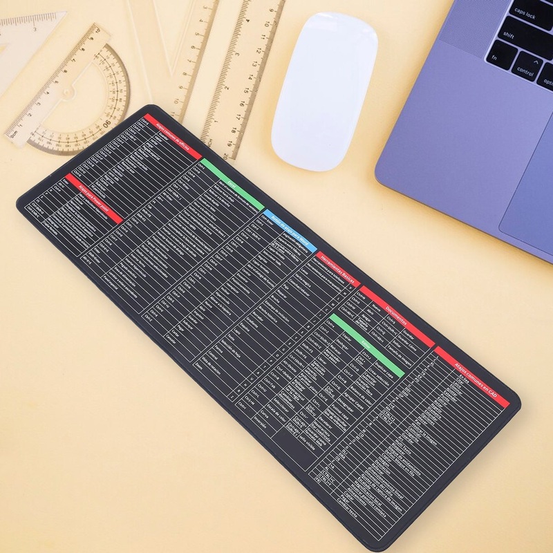 12982 Shortcut Keyboard Mat Mouse Pad Mat Mouse Pads for Desk Quick Key Super Large Anti-slip Keyboard Pad Desk Accessories Desktop Mouse Pad Office Oversized Big Mouse Pad Rubber (8030 Cm)