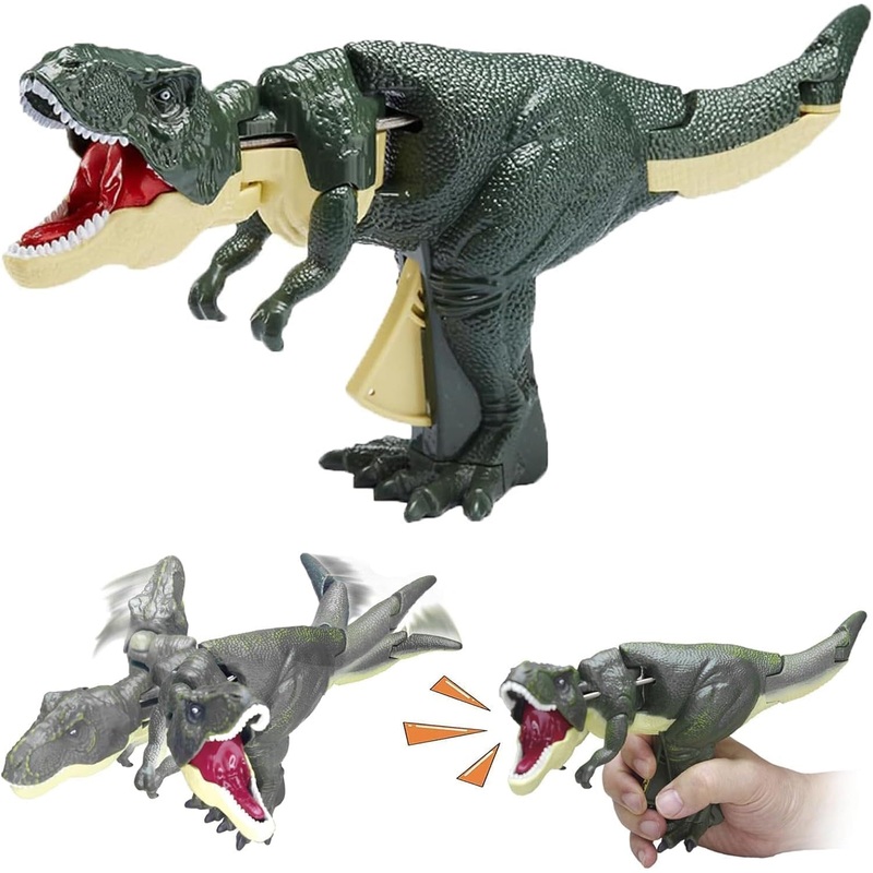 17969 Dinosaur Roaring Toys Trigger, Dinosaurs Toys with Dinosaur Sound Lighting Model Vibrating HeadMoving (3 + Years / 1 Pc)