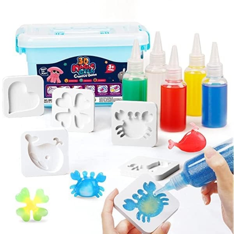 SkyShopy Plastic Magic Water Elf Toy Kit || 3D Handmade Water Toy || Aqua Fairy Toy Set For Kids || Creative 3D Handmade Magic Gels Toys (Pack Of 1)