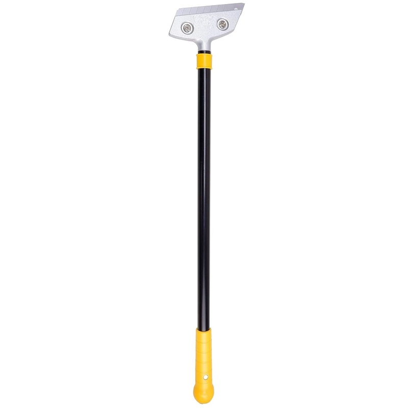 SkyShopy Razor Scrapper 24 inch with Aluminum alloy body ABS Plastic Handle tool to remove silicone & paint stains Floor Tile Grout