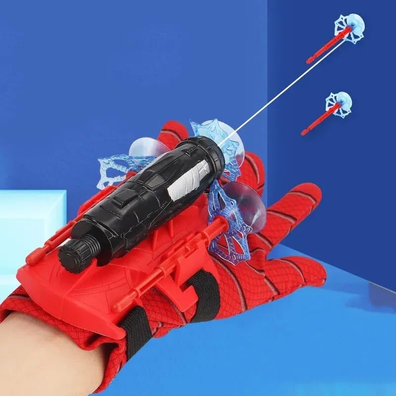 SkyShopy Spider Web Shooters Toy for Kids Fans, Hero Launcher Wrist Toy Set, Cosplay Launcher Bracers Accessories, Sticky Wall Soft Bomb Funny Children’s Educational Toys, Multicolor