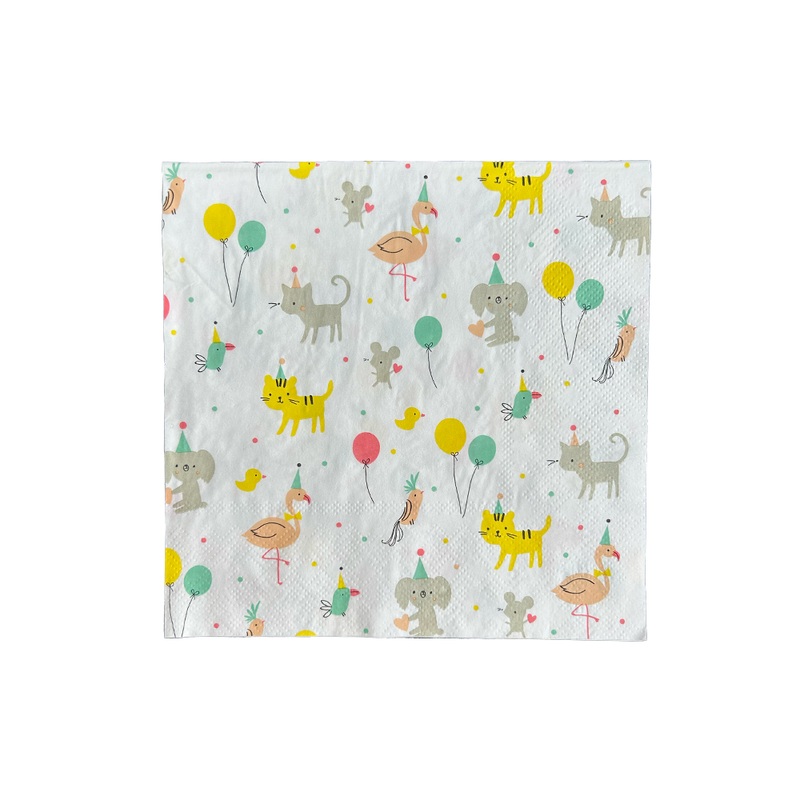 ANIMAL CELEBRATION LARGE NAPKINS