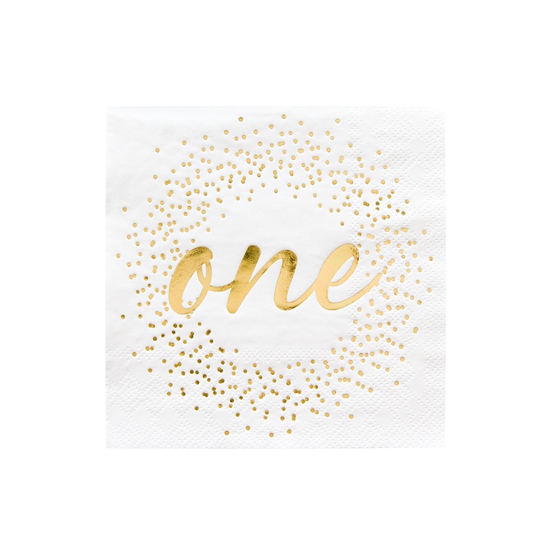 FIRST 1ST BIRTHDAY PARTY NAPKINS – ‘ONE’