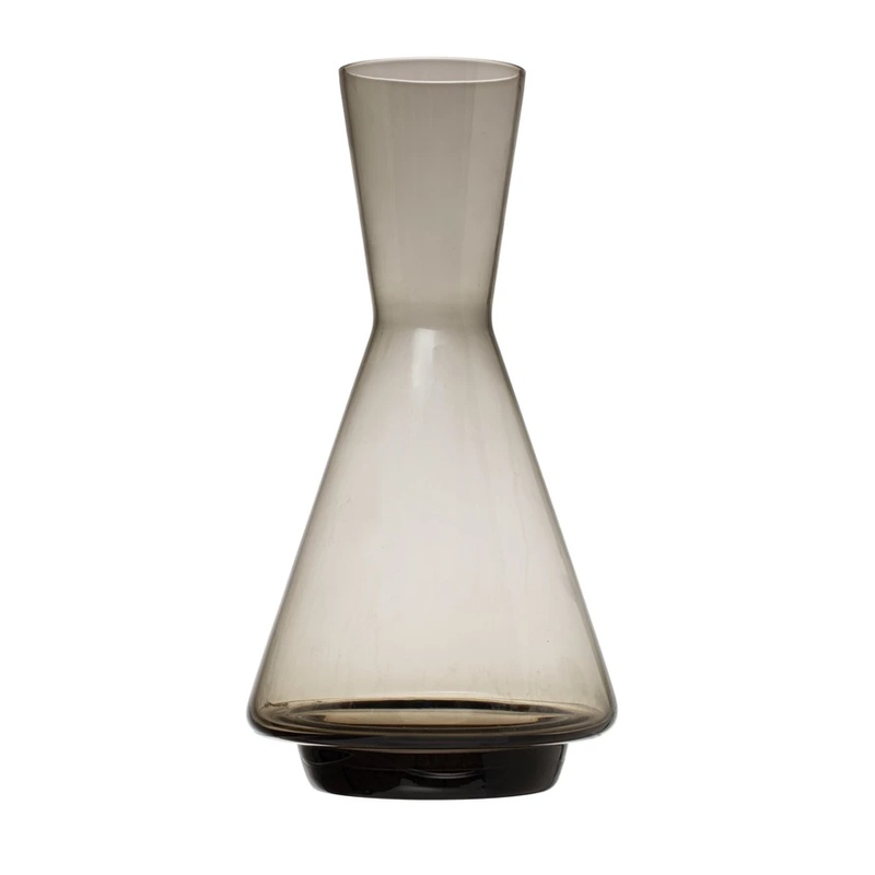 GREY GLASS DECANTER