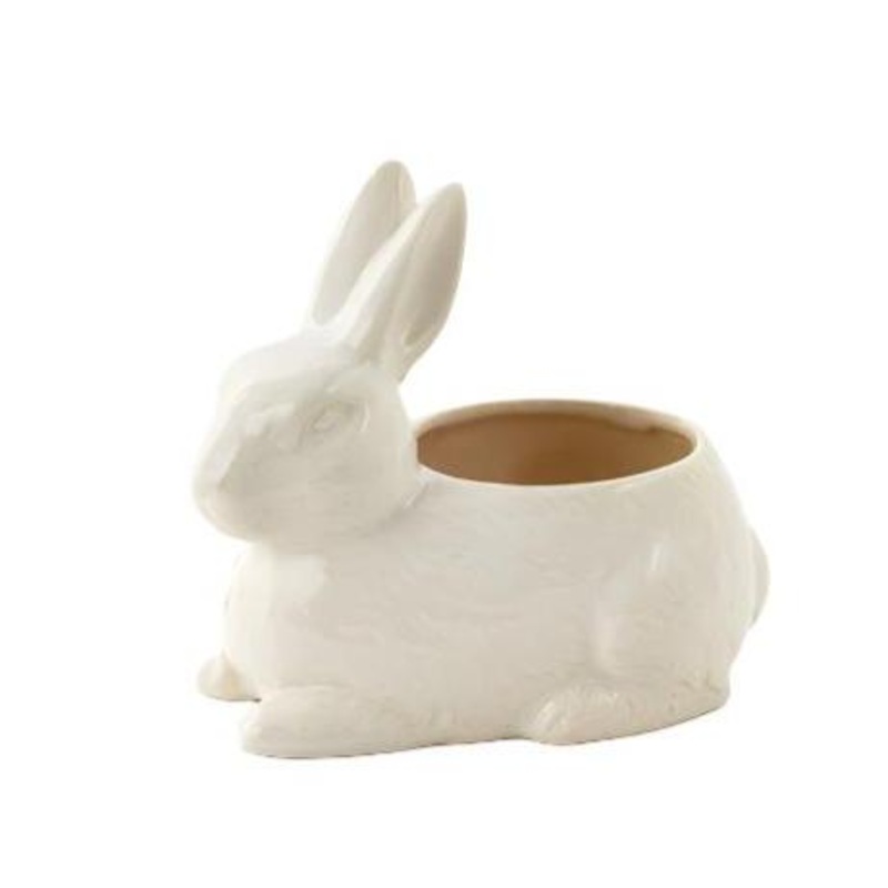 WHITE BUNNY PLANTER
