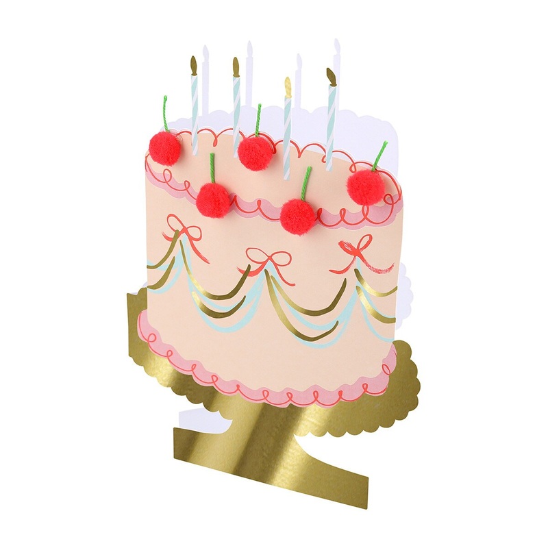 CHERRY CAKE BIRTHDAY CARD