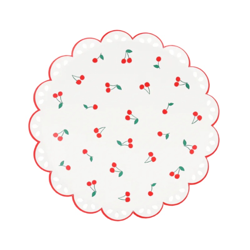 CHERRY PATTERN SIDE PLATES