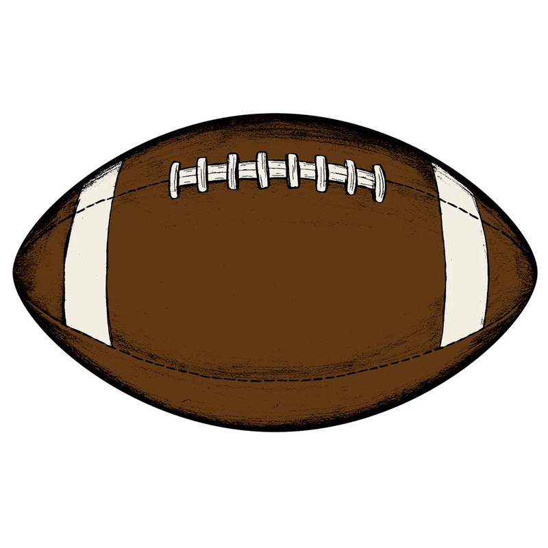 FOOTBALL SHAPED PLACEMATS