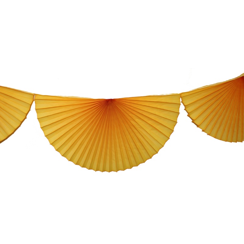 GOLD BUNTING FAN GARLAND