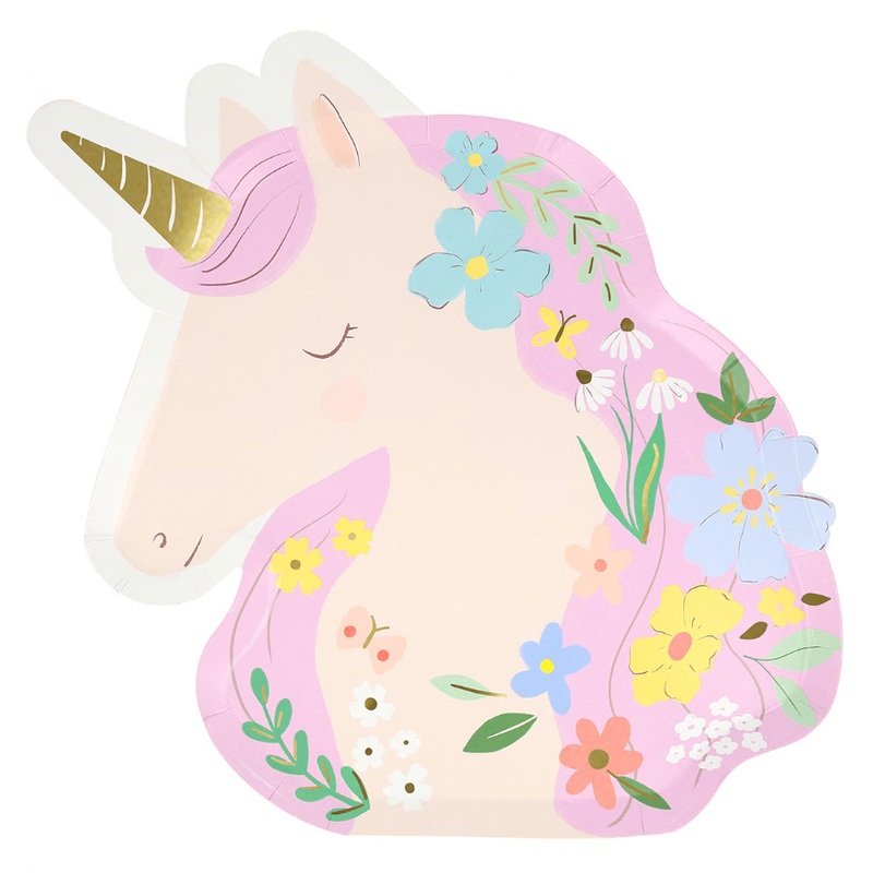 MEADOW UNICORN SHAPED PLATES