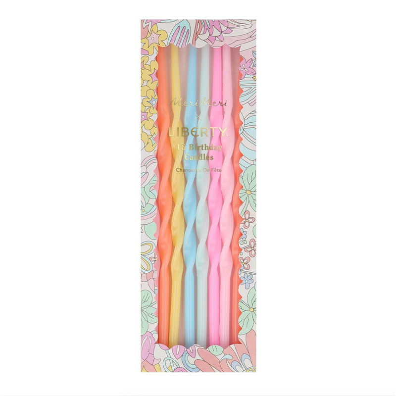 MERI MERI X LIBERTY RAINBOW GARDEN PARTY CANDLES