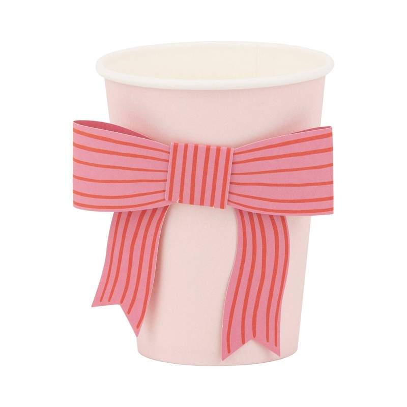 PINK BOW PARTY CUPS