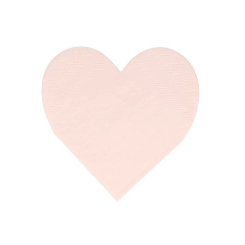 PINK HEART NAPKINS – SMALL