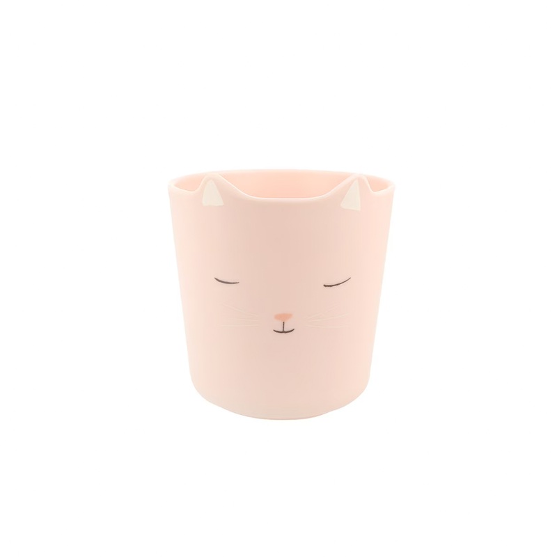 REUSABLE PINK CAT CUP