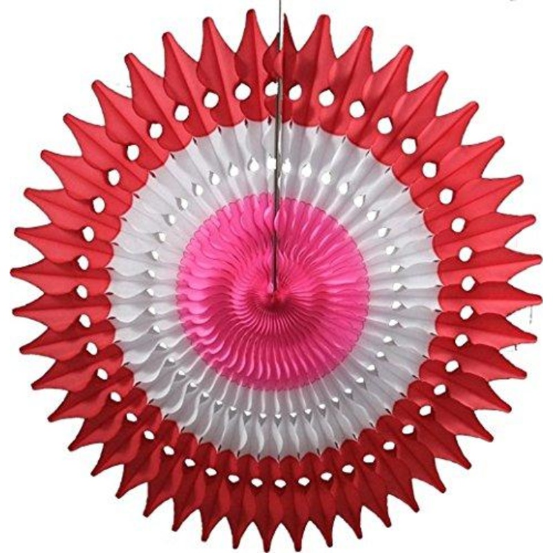 VALENTINE TISSUE FAN DECOR