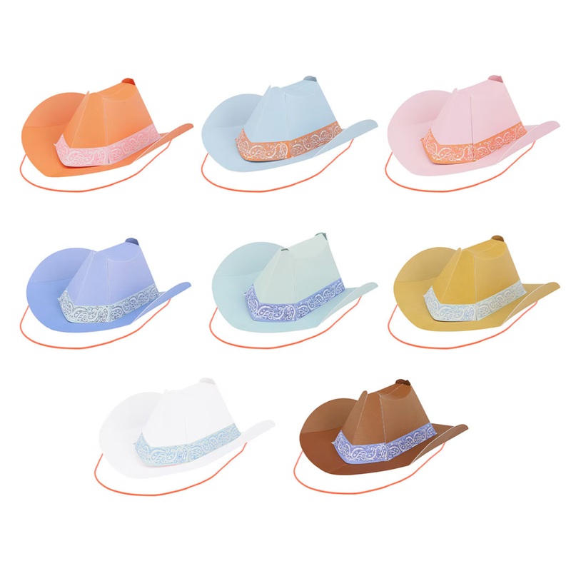 WESTERN MINI PARTY HATS