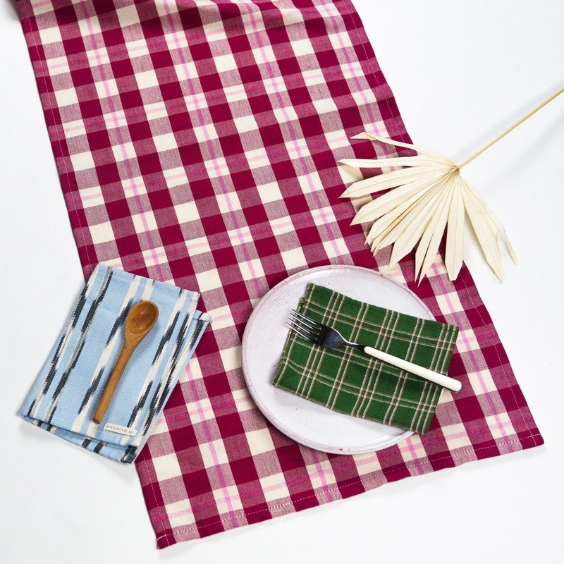 ABIGAIL PLAID TABLE RUNNER