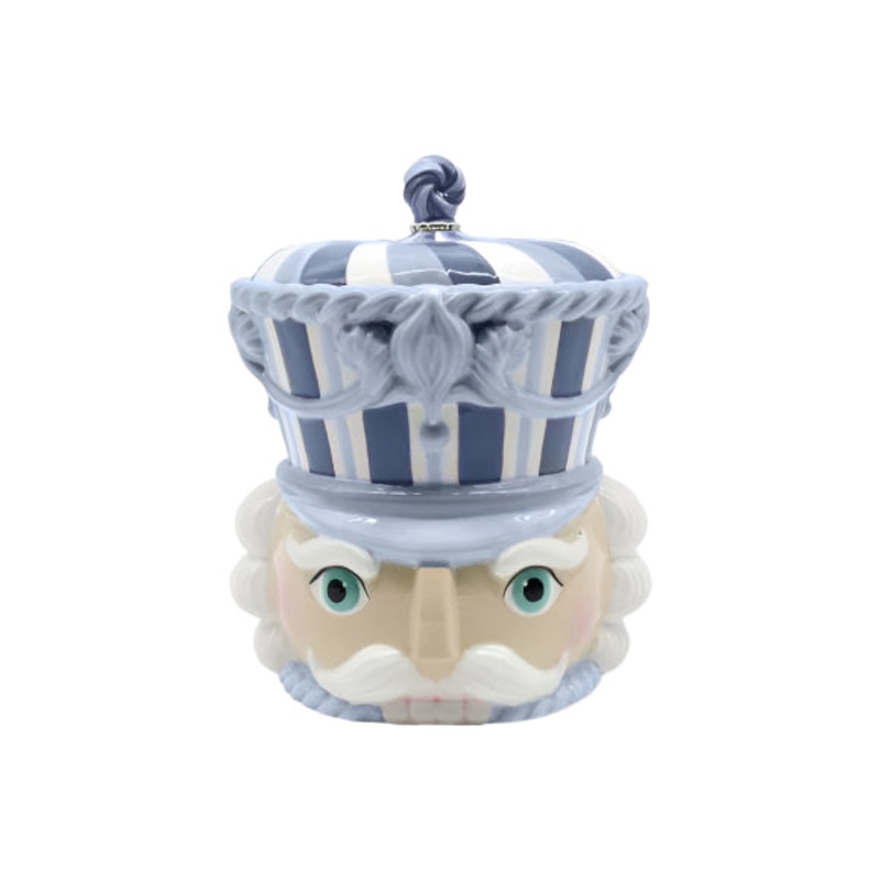 BLUE NUTCRACKER COOKIE JAR
