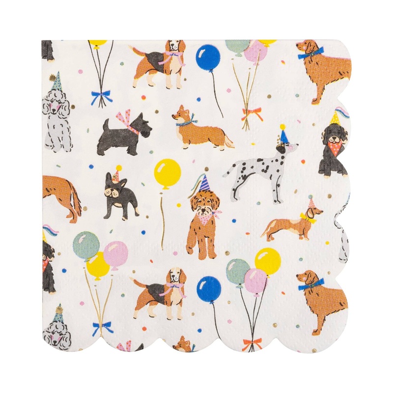DOG PARTY COCKTAIL NAPKINS