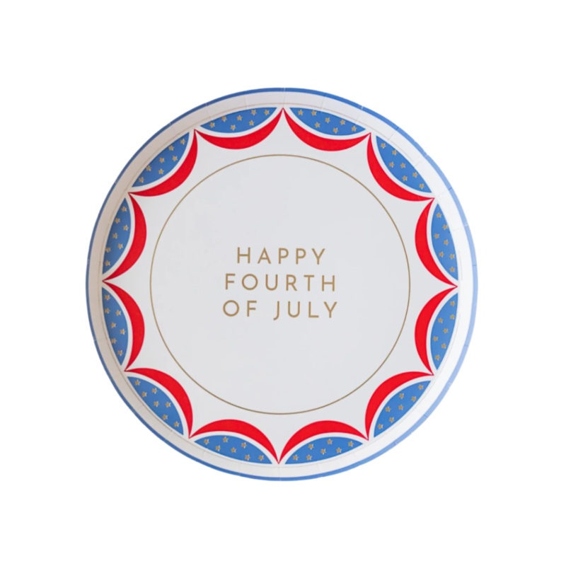 HAPPY 4TH OF JULY DESSERT PLATES