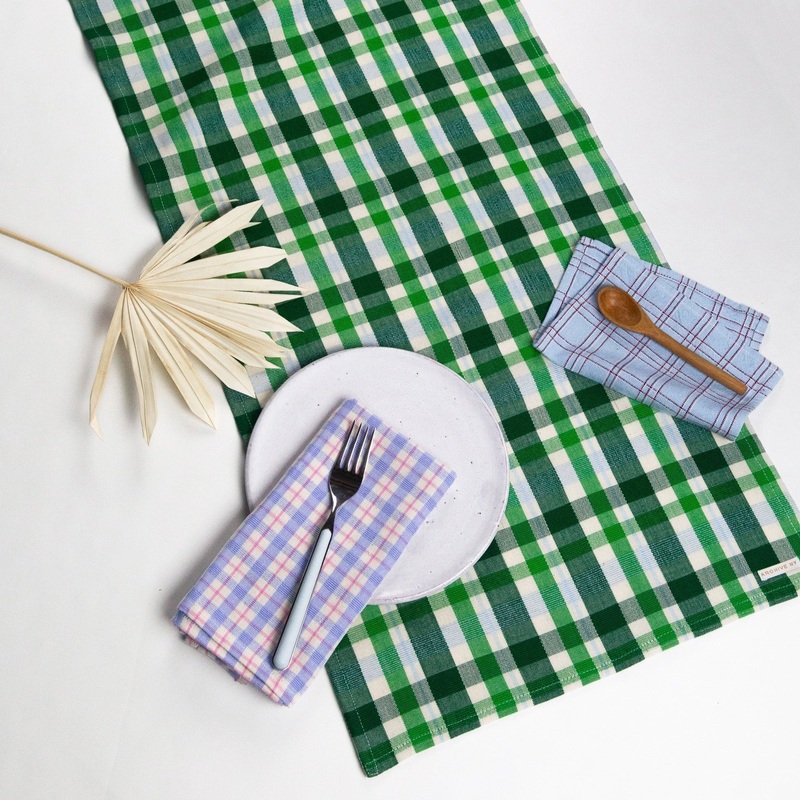 JOSEFINA PLAID TABLE RUNNER