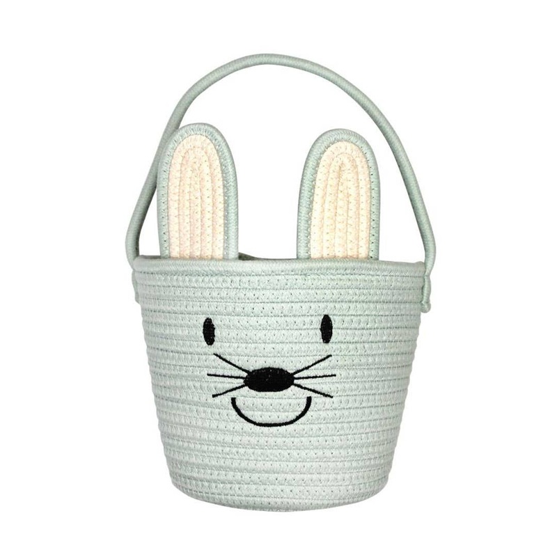 MINT BUNNY ROPE EASTER BASKET