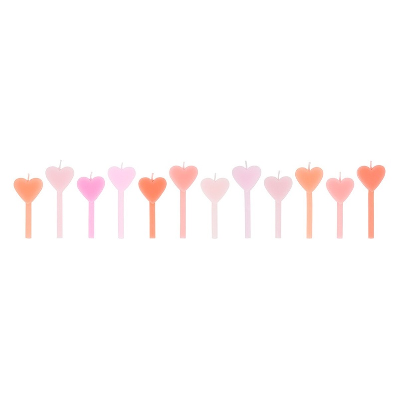 PINK HEART CANDLES