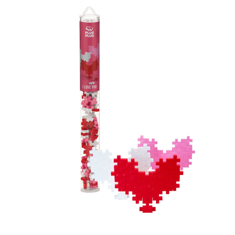 PLUS PLUS I LOVE YOU MINI MAKER PUZZLE TUBE