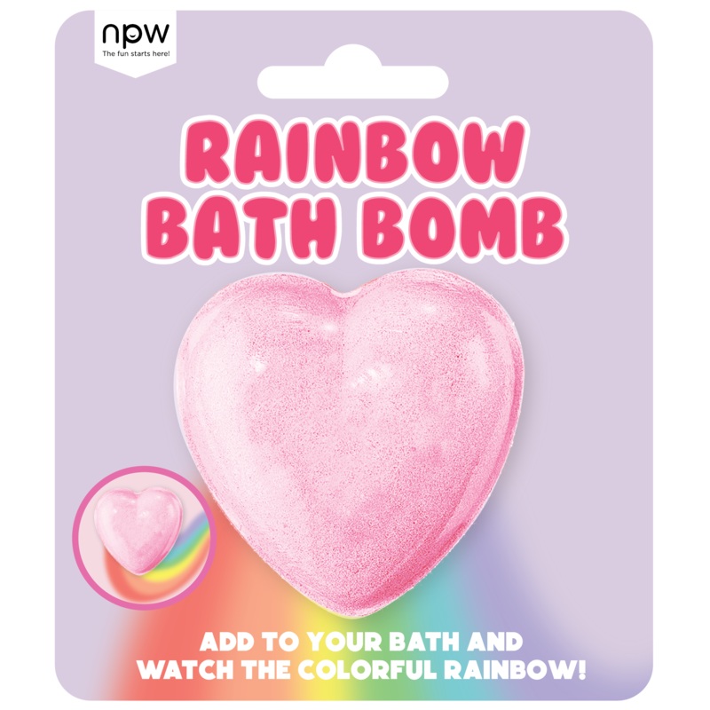 RAINBOW HEART BATH BOMB