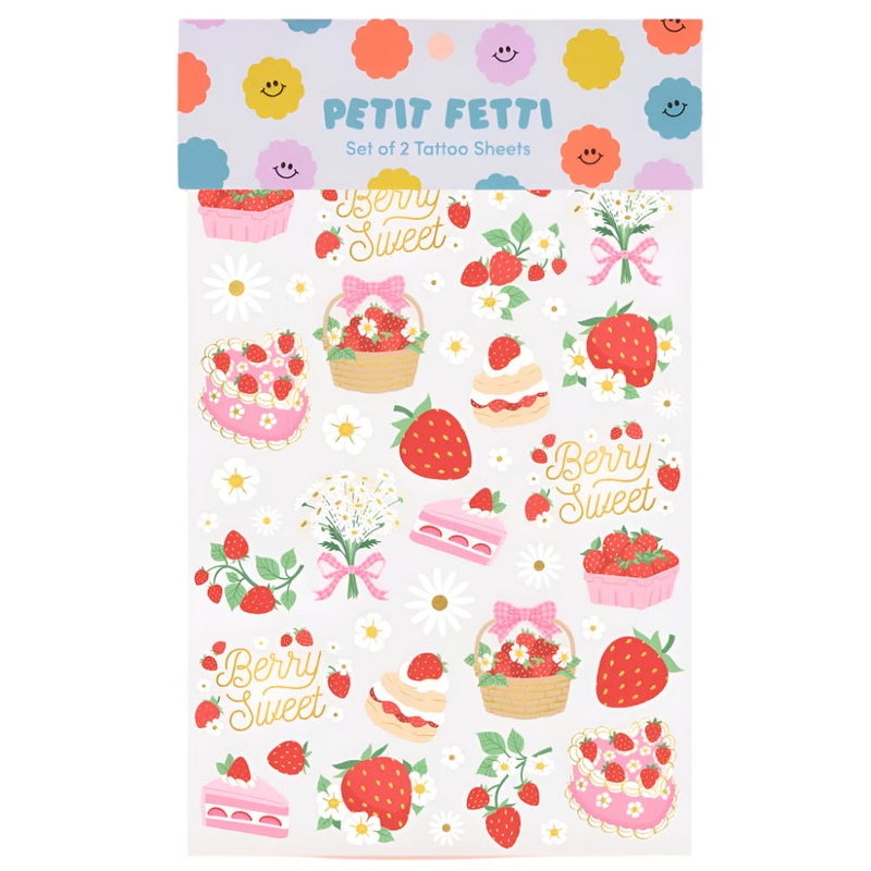 STRAWBERRY SWEETS TEMPORARY TATTOOS