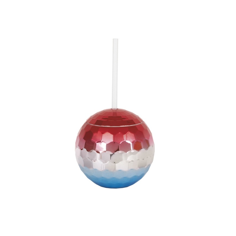 4TH OF JULY DISCO BALL TUMBLER