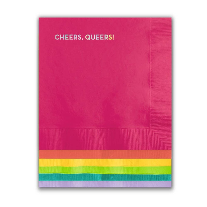 CHEERS QUEERS PRIDE NAPKINS