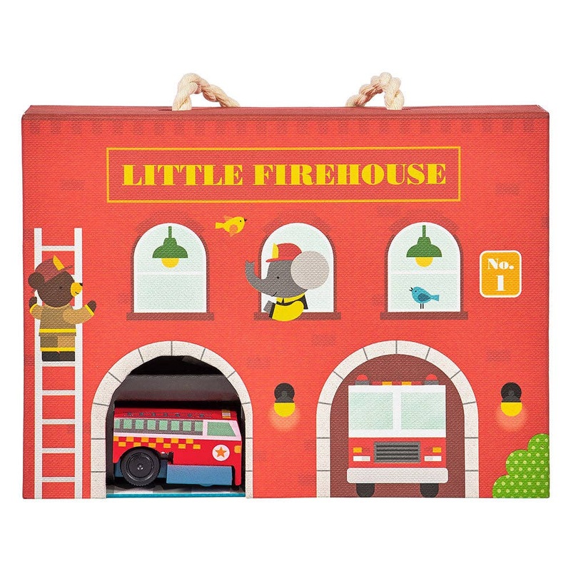 FIREHOUSE WIND UP AND GO PLAYSET