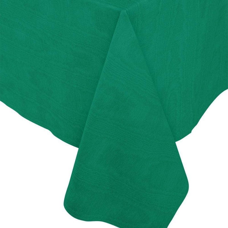 GREEN PAPER LINEN LIKE TABLE COVER