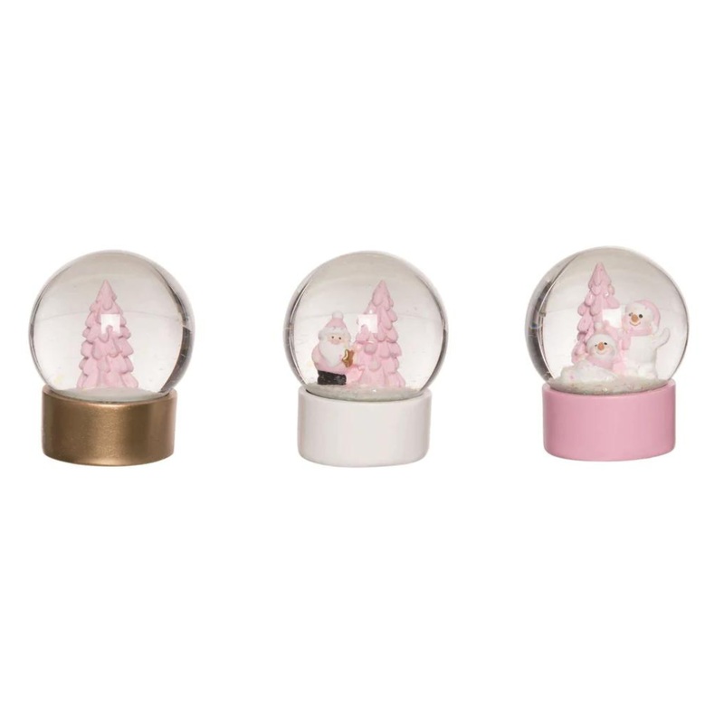 MINI PASTEL CHRISTMAS SNOWGLOBE