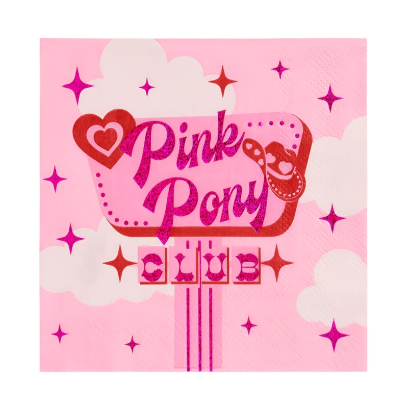PINK PONY CLUB COCKTAIL NAPKINS