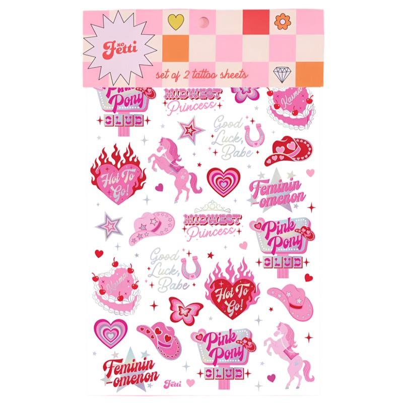 PINK PONY CLUB TEMPORARY TATTOOS