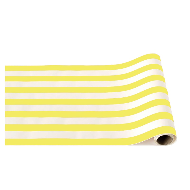 SOLEIL YELLOW SIGNATURE CABANA STRIPE TABLE RUNNER