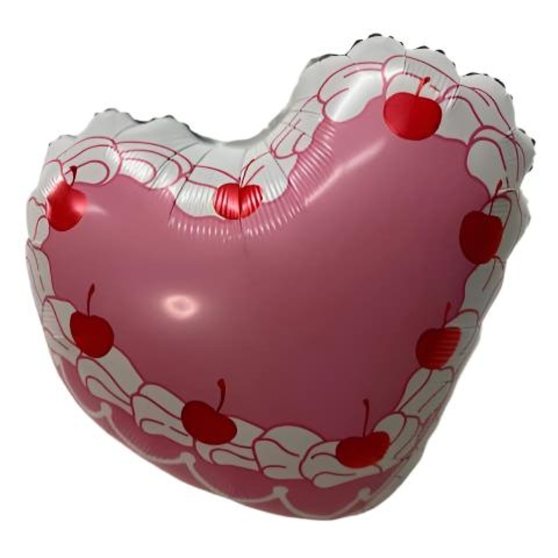 VINTAGE HEART CAKE FOIL BALLOON