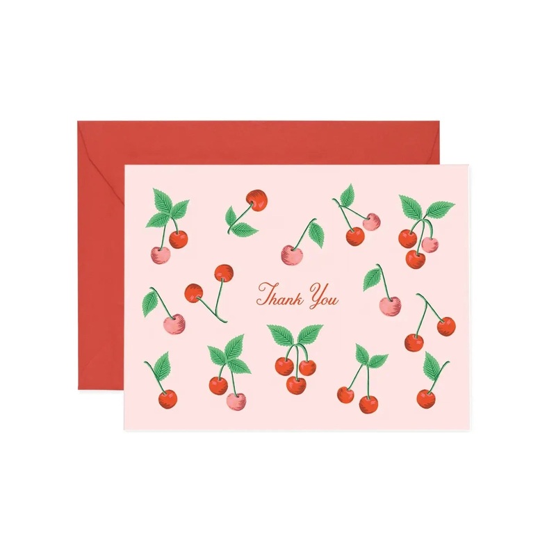 CHERRIES THANK YOU CARD