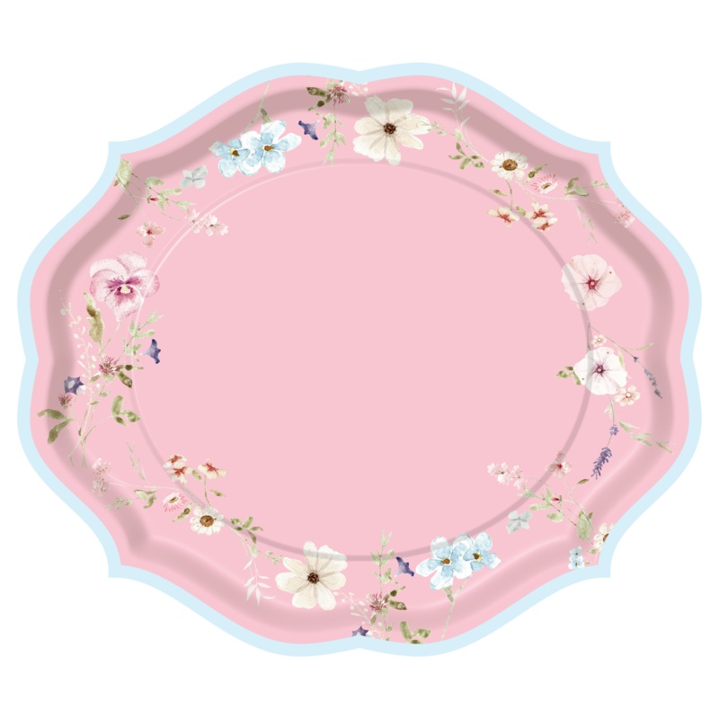 EASTER FIELDS PAPER PLATTER PLATES