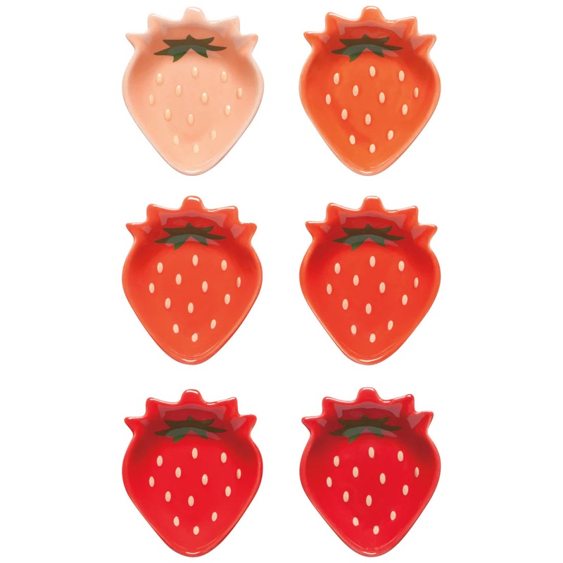 STRAWBERRY SHAPED PINCH BOWLS