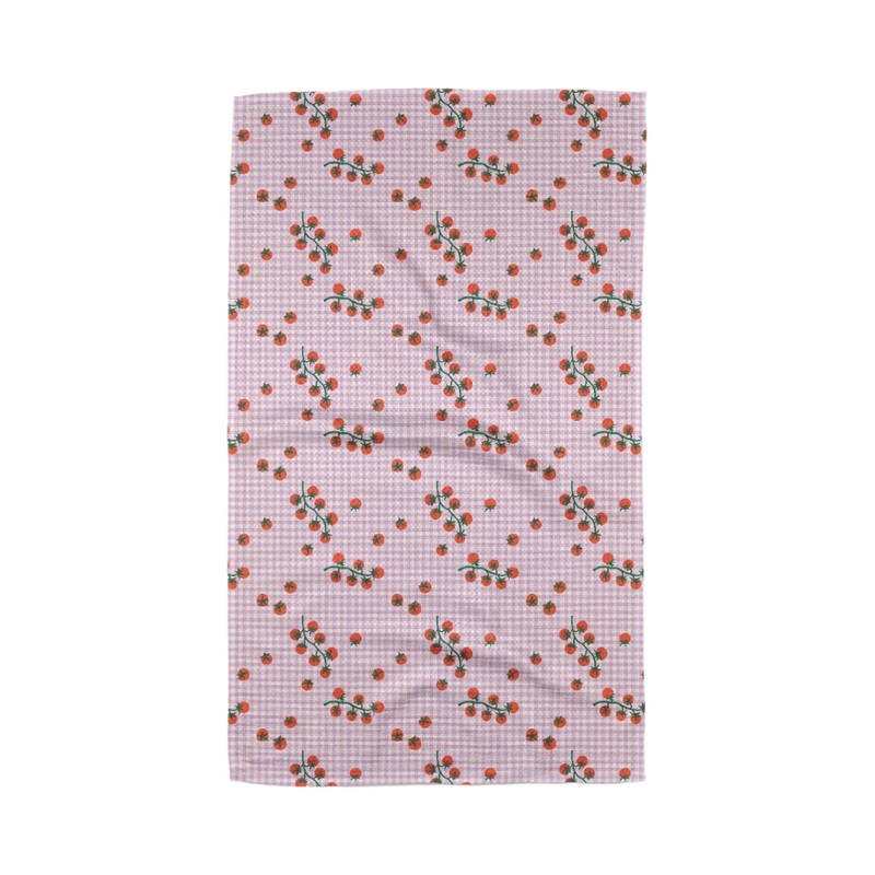 TOMATO GINGHAM TEA TOWEL