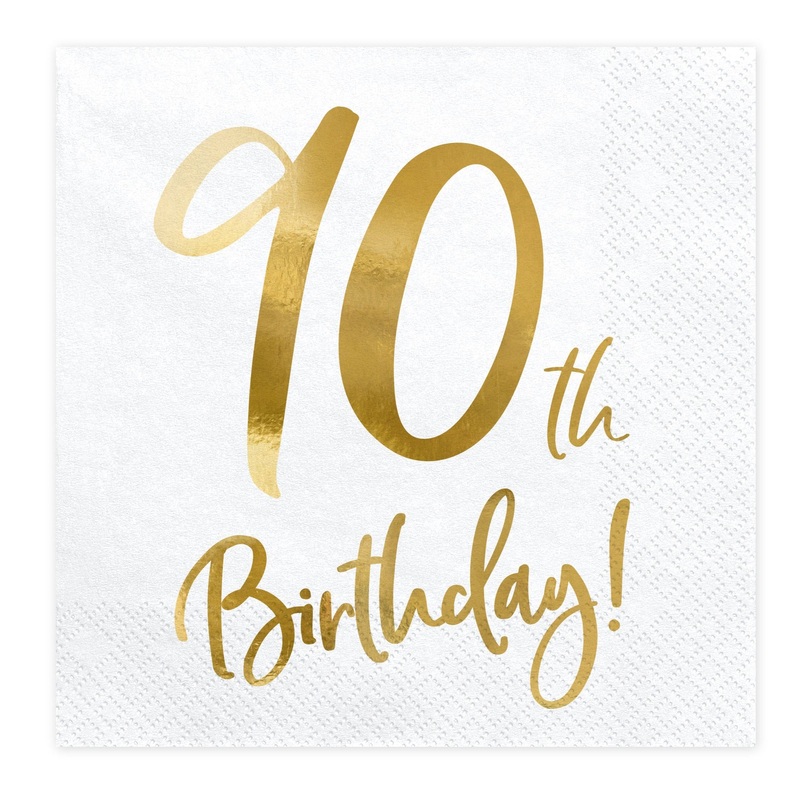 90TH BIRTHDAY NAPKINS