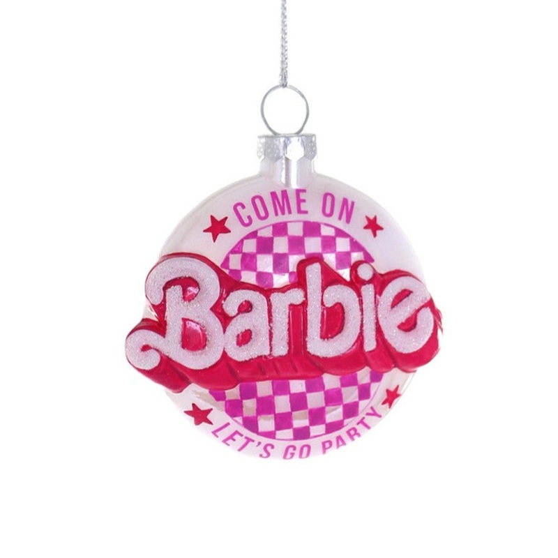 BARBIE PARTY GLASS ORNAMENT BY CODY FOSTER