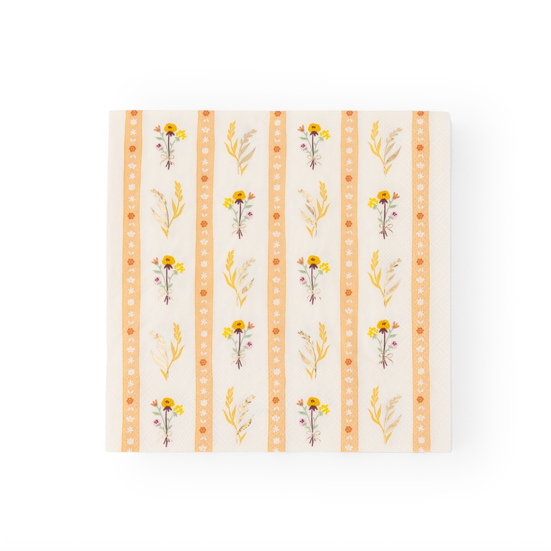 COZY FALL FLORALS LARGE NAPKINS