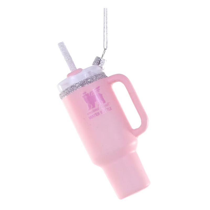 EMOTIONAL SUPPORT WATER BOTTLE GLASS ORNAMENT BY CODY FOSTER